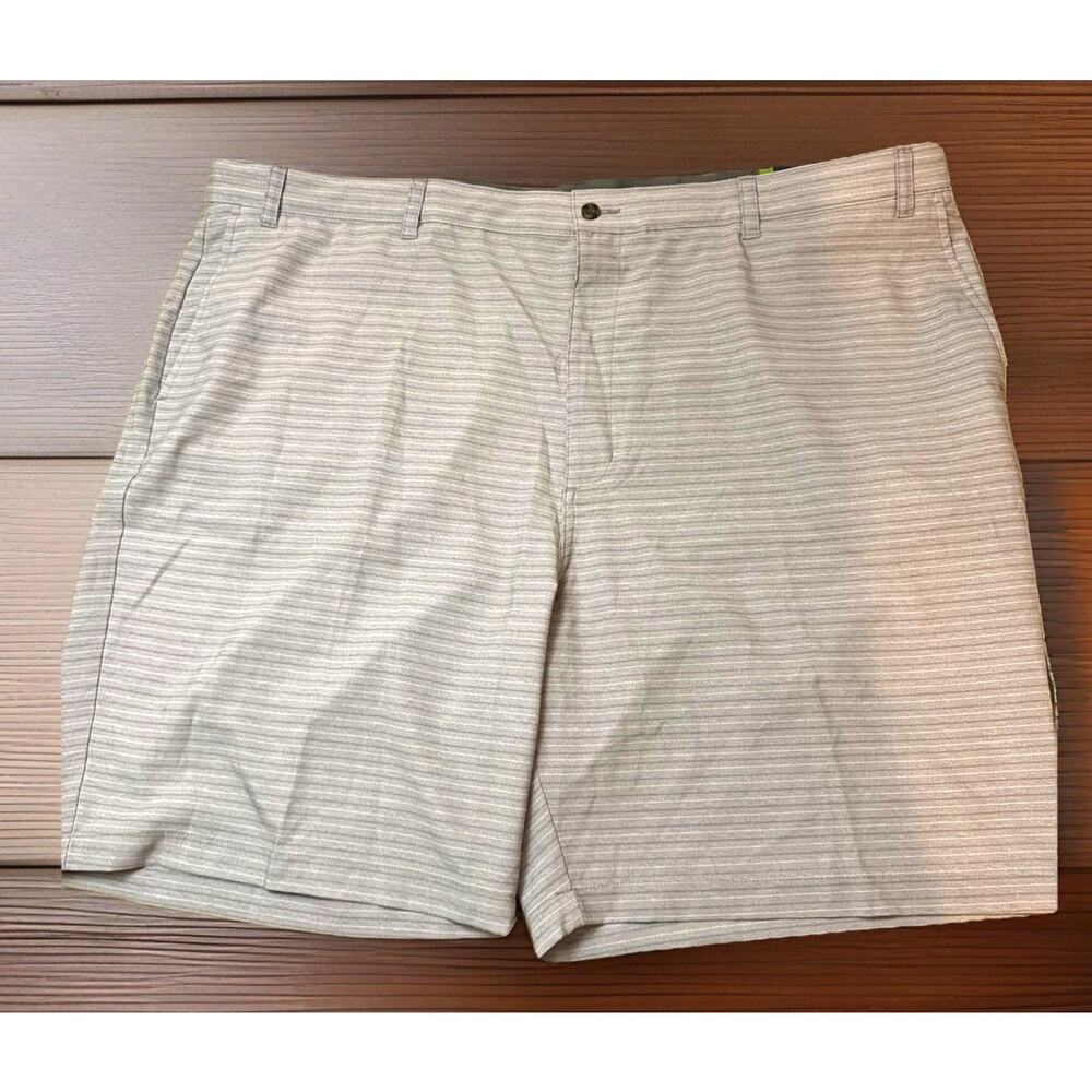 Ben Hogan Performance Stretch Gray striped Shorts Men’s 50